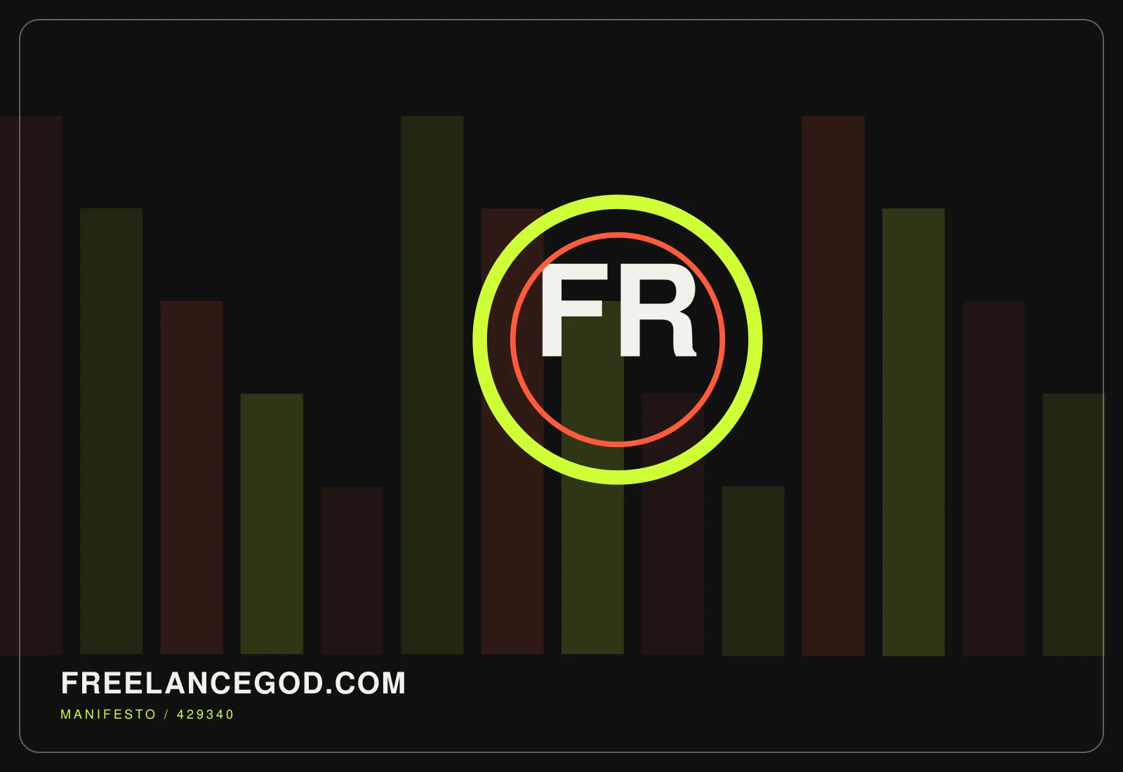 Abstract editorial artwork created for freelancegod.com